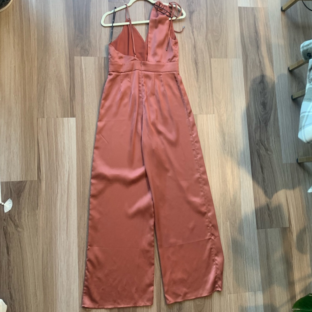 Asymmetrical Wide Leg Jumpsuit - Picture 4 of 6